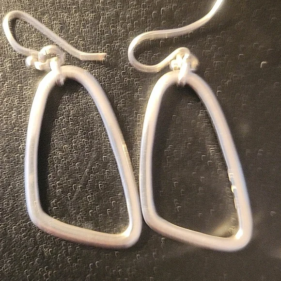 VTG Silpada 925 sterling silver signed geometric earrings! - Picture 9 of 11